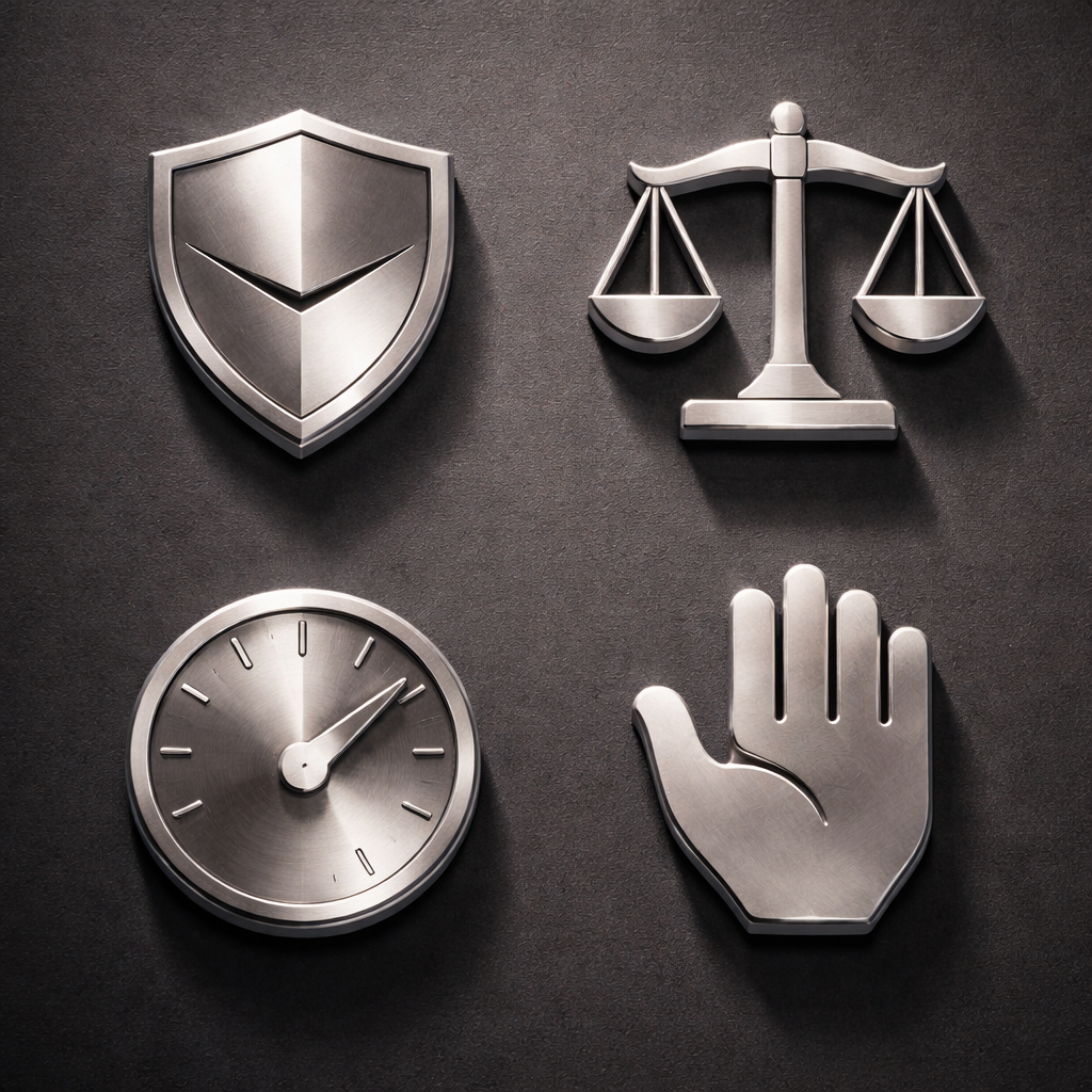 Four governing principles — precision engineered